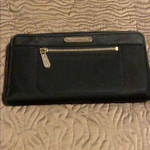 Michael Kors black nylon wallet